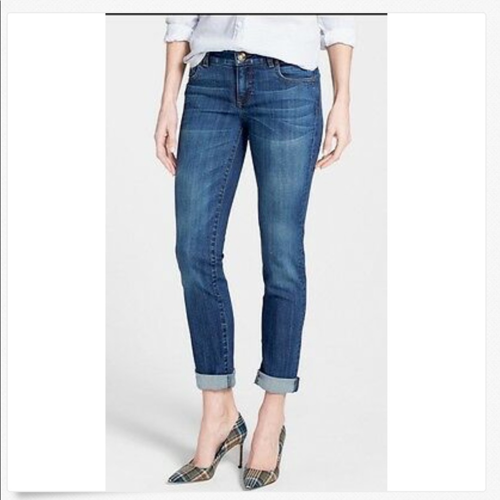 KUT from the Kloth Catherine Boyfriend cuffed Jean